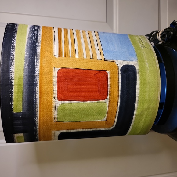 Anna Wong Signed Viver de Arte Hand Painted Water Color Table Lamp Vintage - Picture 4 of 16